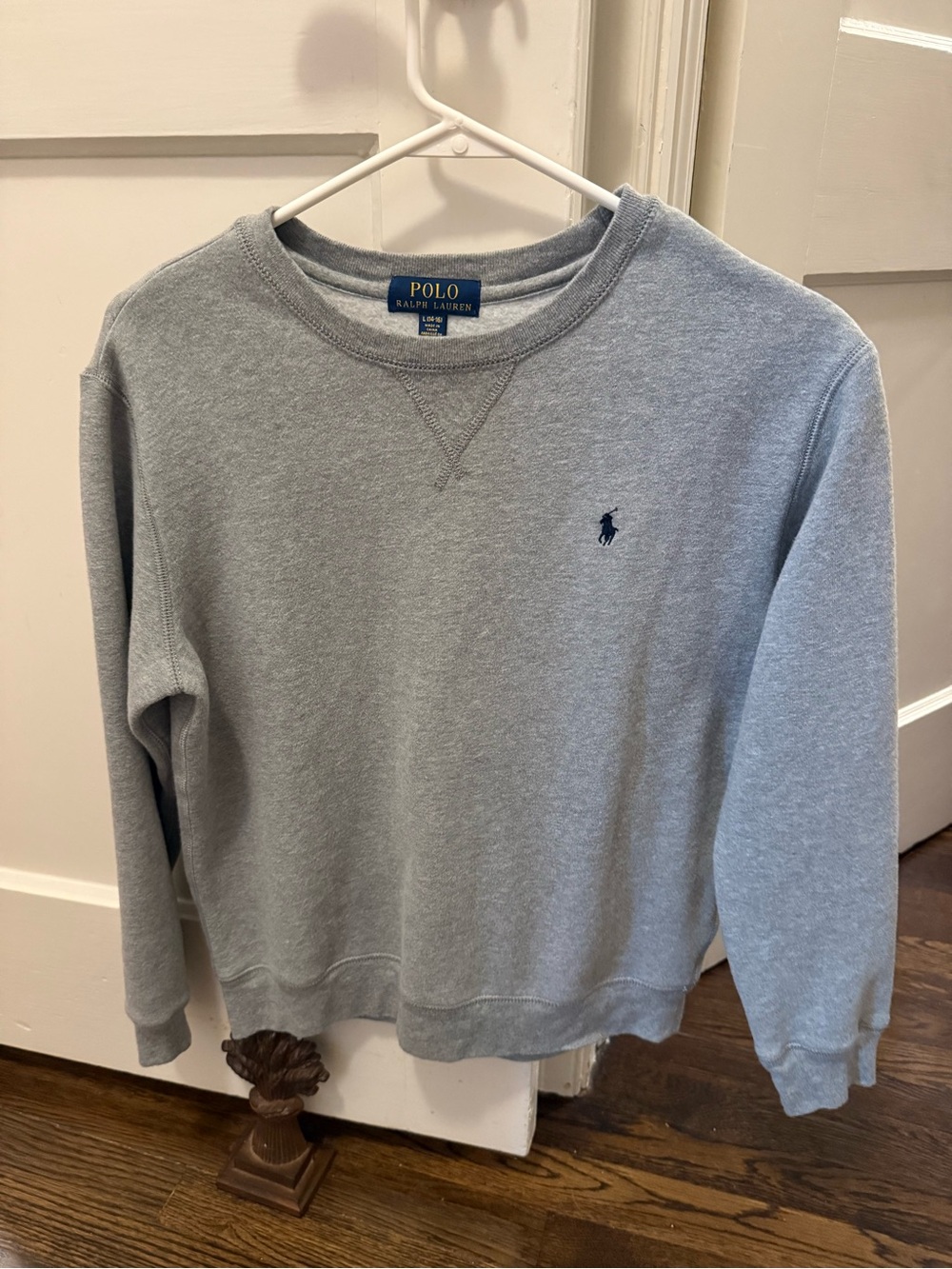 Polo by Ralph Lauren Heather Gray Crewneck Sweatshirt with Navy Pony